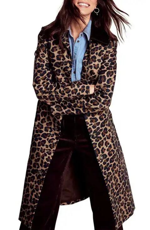 Boden Jackets & Blazers - NWT Boden Lancaster Printed Mac Belted Trench Coat Brown Women's Size 10R